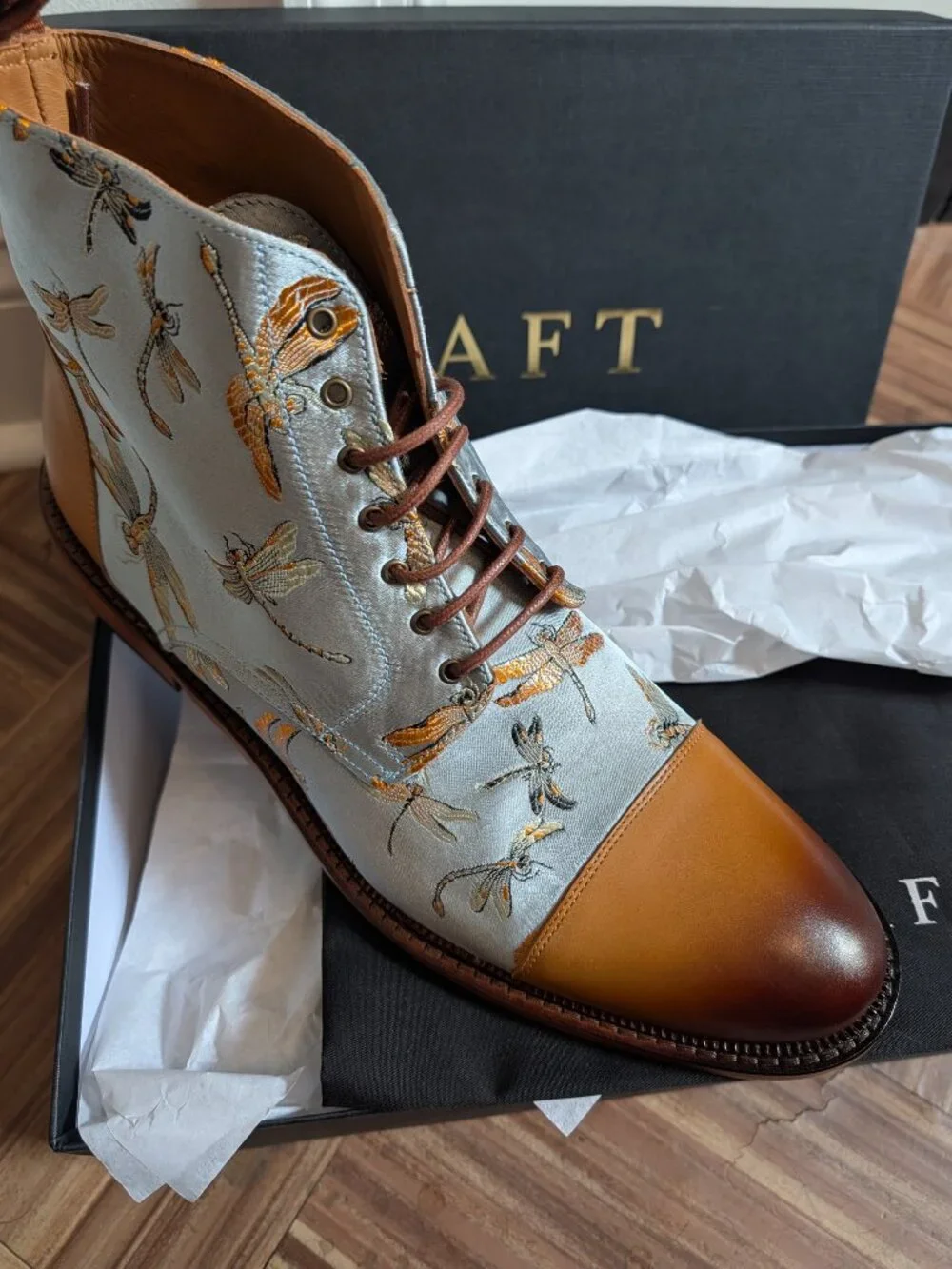 Taft Jack Boot in Blue Dragonfly 11.5